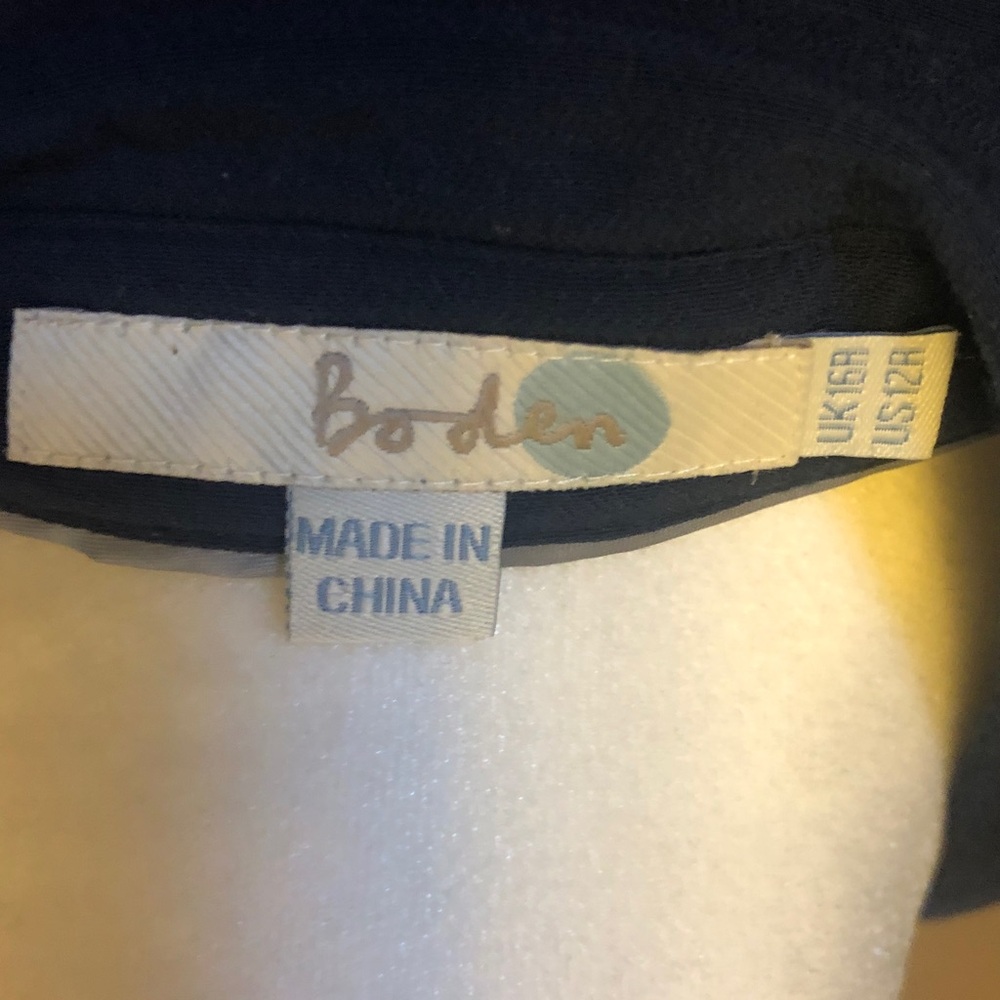 Boden Navy Long-Sleeve Shirt Dress - Picture 5 of 7